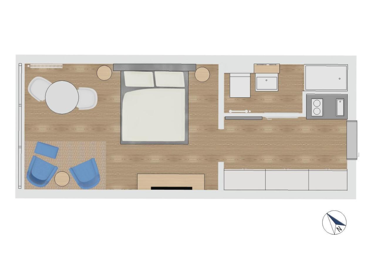 Fewo1846 Intermar - Marina Del Rey - Elegantes Studioapartment Mit Meerblick Und Eigenem Strandkorb Glücksburg Exteriör bild