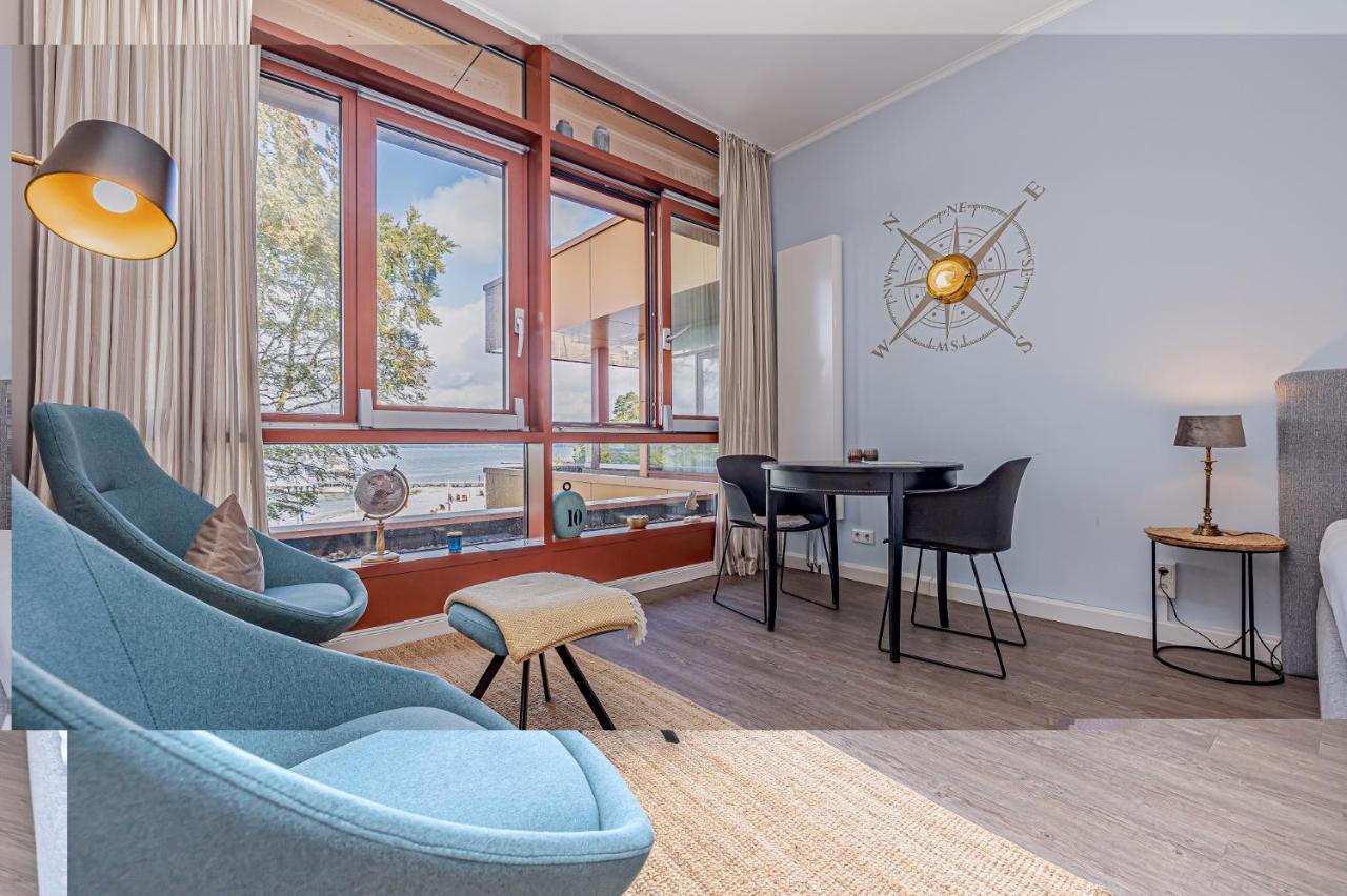 Fewo1846 Intermar - Marina Del Rey - Elegantes Studioapartment Mit Meerblick Und Eigenem Strandkorb Glücksburg Exteriör bild