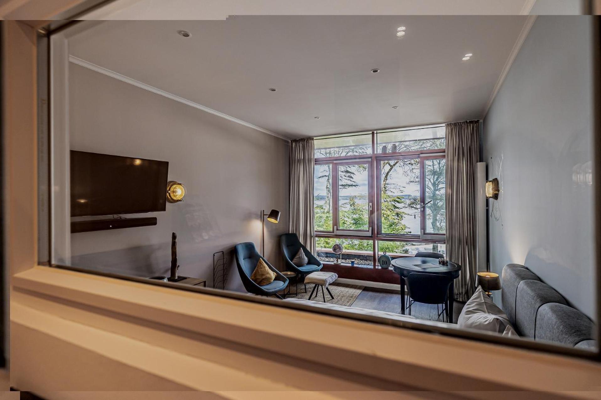 Fewo1846 Intermar - Marina Del Rey - Elegantes Studioapartment Mit Meerblick Und Eigenem Strandkorb Glücksburg Exteriör bild